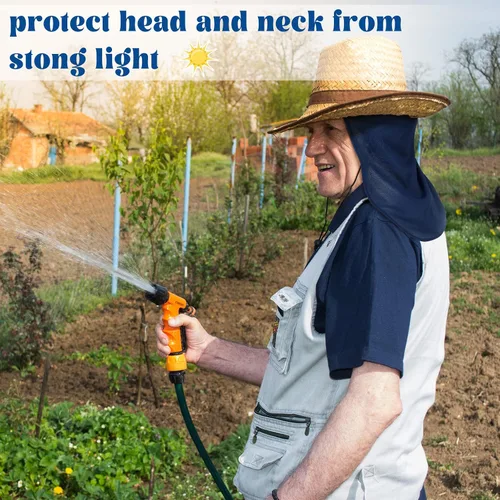 Vista 3 de 24 piezas de protección solar para el cuello, cortinas para el cuello, protector de cuello para la cara del sol, cubierta para el cuello