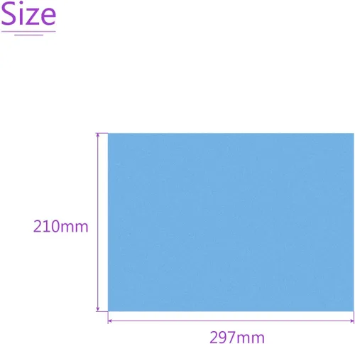 Vista 3 de DMiotech 4 piezas de gel de corrección filtro de luz superposición de plástico transparente PVC hojas azul mate para fotos, películas, video