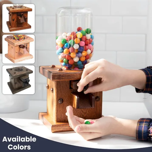 Vista 9 de Peaceful Classics - Dispensador de dulces de madera, pizarra antigua