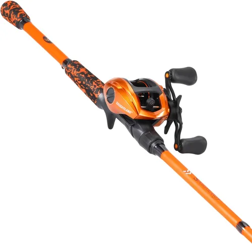 Vista 12 de Sougayilang Combo de Caña y Carrete de Pesca, Combo de Baitcasting, Cañas de Grafito IM7, Cañas de 2 Piezas, Mango EVA y Portacebo Estilo "S