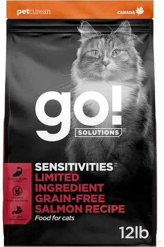 Vista 11 de Go! Solutions Sensitivities Limited Ingredient Duck Dry Cat Food, 3 lb
