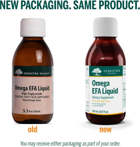 Vista 3 de Genestra Brands Omega EFA Liquid Apoya la salud articular y cardiovascular 5.1 onzas líquidas
