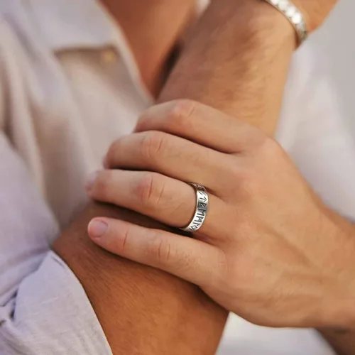 Vista 3 de Bestyle Anillo vikingo nórdico de plata de ley para hombres y mujeres, anillo de dedo índice de pulgar, joyería nórdica vikinga, regalo