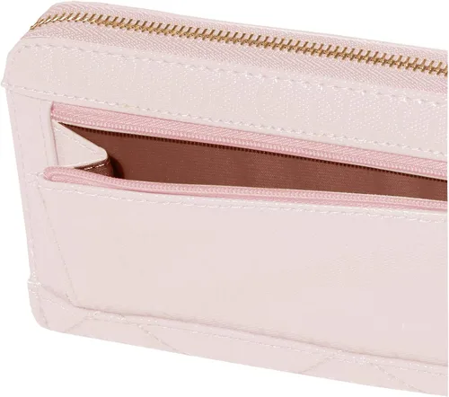 Vista 4 de GUESS Cartera grande con cremallera Dilla para mujer Blush talla única