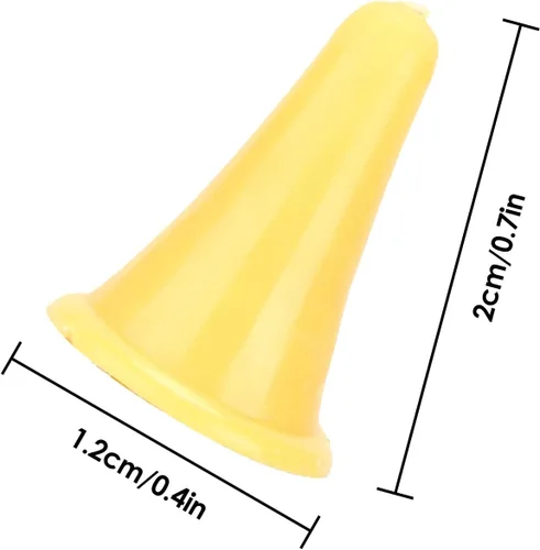 Vista 2 de 100 protectores de puntos de agujas de tejer, tapones de punta de aguja de silicona para principiantes, tejer, manualidades, bricolaje