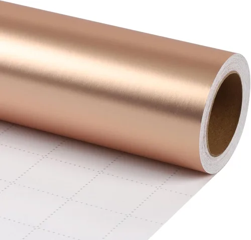 Vista 15 de LaRibbons Papel de regalo negro, rollo de papel de regalo de metal mate de color sólido, 17 pulgadas x 33 pies, papel de regalo para Navidad, día