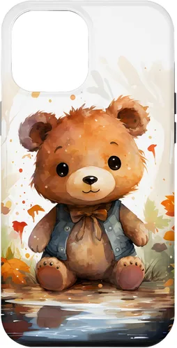 Vista 26 de Funda de oso de peluche con chaleco para iPhone 17
