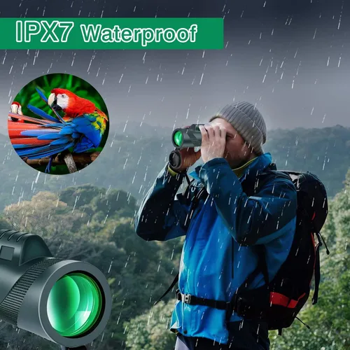 Vista 5 de Telescopio monocular 80×100 con alta ampliación y alta definición Equipado con un adaptador de teléfono, ofrece una excelente experiencia