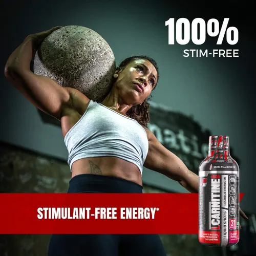 Vista 6 de PROSUPPS L-Carnitine 1500 inyecciones líquidas sin estimulantes para hombres y mujeres, bebida de entrenamiento energizante metabólico