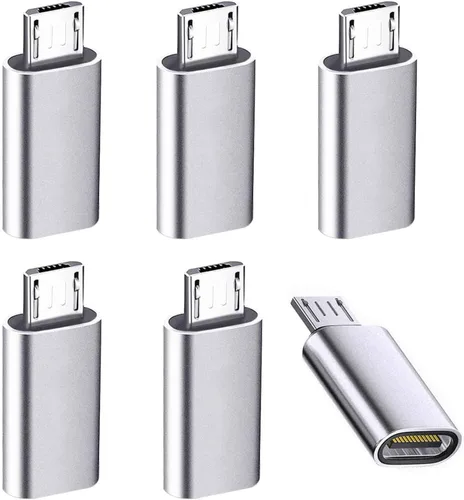 Vista 8 de Paquete de 5 adaptadores Micro USB a USB OTG, USB A a Micro USB, compatible con S7 LG, mouse, unidad flash, teclado, controlador de juegos, negro