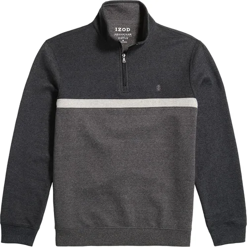 Vista 3 de IZOD Advantage Performance - Sudadera de forro polar con cremallera de un cuarto para hombre