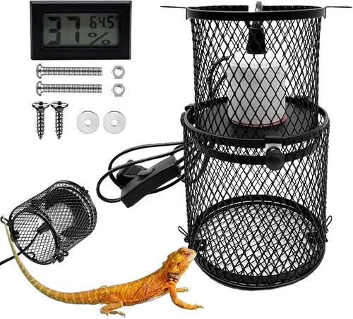 Vista 10 de Kathson - Protector de lámpara de calor para reptiles, antiescaldado