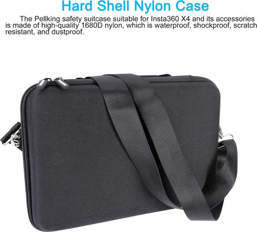 Vista 4 de PellKing Funda para DJI Osmo Pocket 3 Creator Combo Accesorios – Bolsa de almacenamiento de viaje personalizada portátil grande con correa