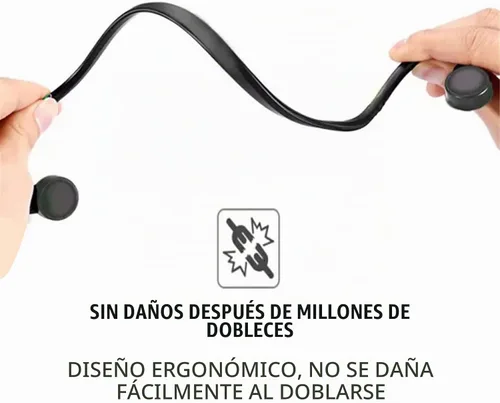Vista 5 de Auriculares con cable de conducción ósea con micrófono de cancelación de ruido, conector de 0.138 in, resistentes al sudor, para ciclismo, correr
