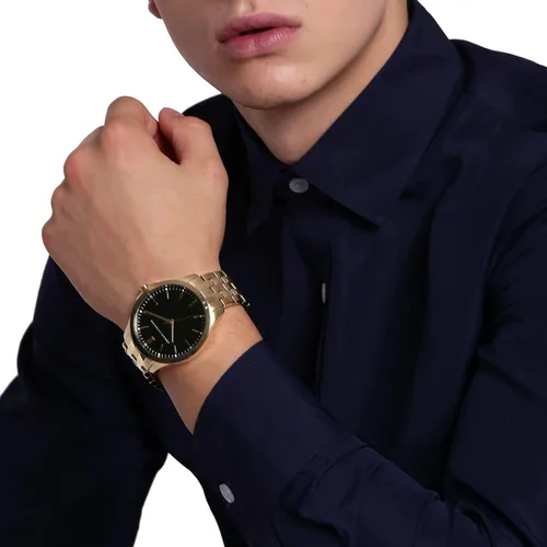 Vista 5 de Armani Exchange - Reloj de vestir de tres manos de acero inoxidable para hombre