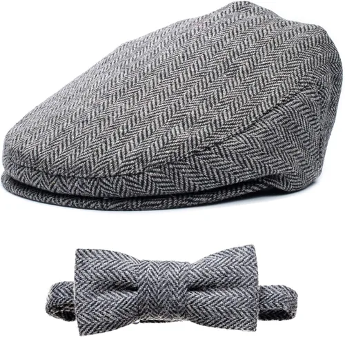 Vista 42 de Born to Love Gorro de conductor a rayas para niños pequeños