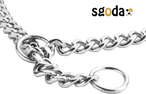 Vista 4 de SGODA Collar de estrangulador de entrenamiento para perros, SUS304, 16 pulgadas, 0.098 in