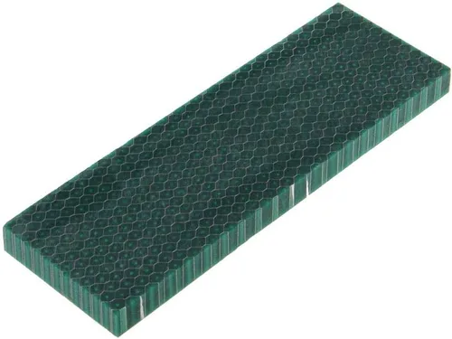 Vista 10 de RECHERE 1 unids cuchillo mango escala losas apretones C-Tek resina piel de serpiente patrón de panal cuchillos negros espada arma
