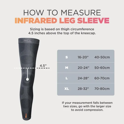 Vista 3 de Incrediwear Manga larga de pierna de longitud completa para aliviar el dolor de piernas y recuperación muscular, ayuda a reducir la hinchazón