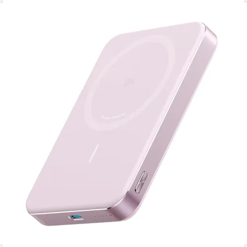 Vista 8 de Anker MagGo Power Bank, batería magnética ultradelgada de 10,000 mAh, con certificación Qi2 de 15 W, cargador portátil ultra rápido compatible