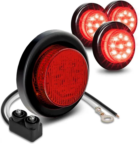 Vista 17 de TRUE MODS 2" - 10 luces LED redondas ámbar de 2 pulgadas y 12 V [reflector 2 en 1] [policarbonato] [DOT FMVSS 108] [SAE P2] [arandela y enchufes]