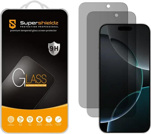 Vista 15 de Supershieldz (Juego de 2) (Privacidad) Protector de pantalla anti espía diseñado para iPhone Air (16.5 cm), de vidrio templado, antiarañazos, sin