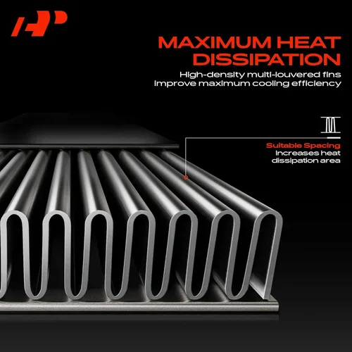 Vista 4 de A-Premium Radiador auxiliar de refrigeración adicional compatible con BMW 328i, 328i xDrive, 330e, 335i, 335i xDrive, 340i, 340i GT xDrive, 340i