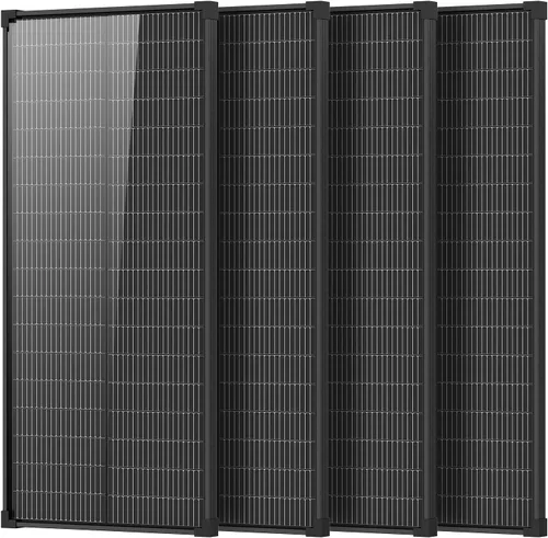 Vista 10 de Panel solar bifacial de 100 W, tipo N 12 V, 18 BB, 25 % de alta eficiencia A+ de celda monocristalina IP68, panel solar impermeable para caravana