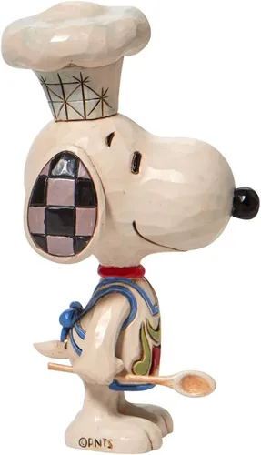 Vista 3 de Enesco Jim Shore Peanuts Chef Snoopy - Figura en miniatura, 4 pulgadas, multicolor