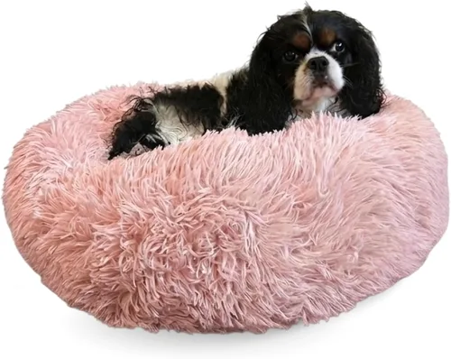 Vista 13 de Active Pets Cama Premium para Perros Pequeños en Forma de Dona, Se Adapta a Perros de Hasta 45 Libras, Funda Removible y Cojín Lavable, Felpa