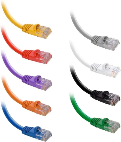 Vista 6 de InstallerParts Cable CAT6 UTP con Bota [Negro] - [0.5 pies] - [1 paquete] - Serie Profesional - Cable de Red/Internet de 10 Gbps, Cable de Conexión