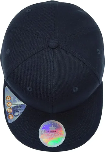 Vista 8 de Love To Mujeres Hombres Hiphop Sombreros Navy Bordado Negro Flat Bill Snapback Gorras De Béisbol, marino
