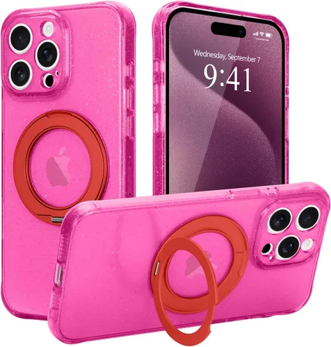 Vista 14 de Funda para iPhone 16 Pro Max, compatible con Magsafe, color negro