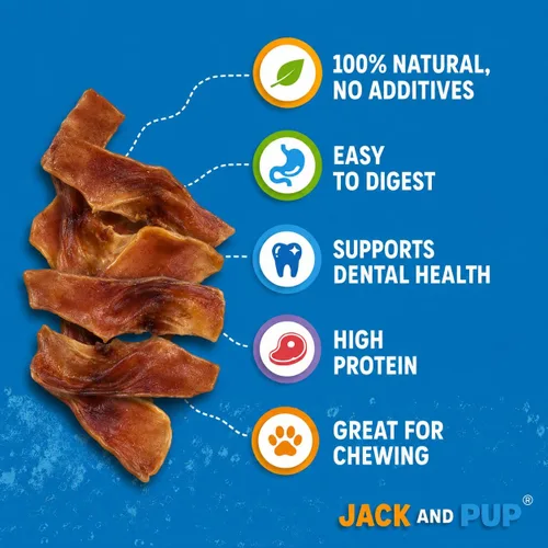 Vista 2 de Jack & Pup Astillas de orejas de cerdo (1 libra) – Masticables naturales de primera calidad para perros, orejas de cerdo, golosinas saludables