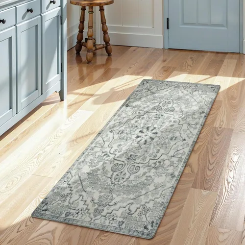 Vista 61 de Lahome Alfombra Floral Bohemio Medaillon - 2x3 Pequeña Alfombra de Baño Rosa Caliente, Alfombra de Cocina, Lavable a Máquina, Antideslizante, Suave