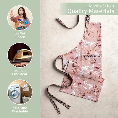 Vista 629 de Maison d' Hermine Delantales para mujer con bolsillo, 100% algodón (27.50 x 31.50 pulgadas)