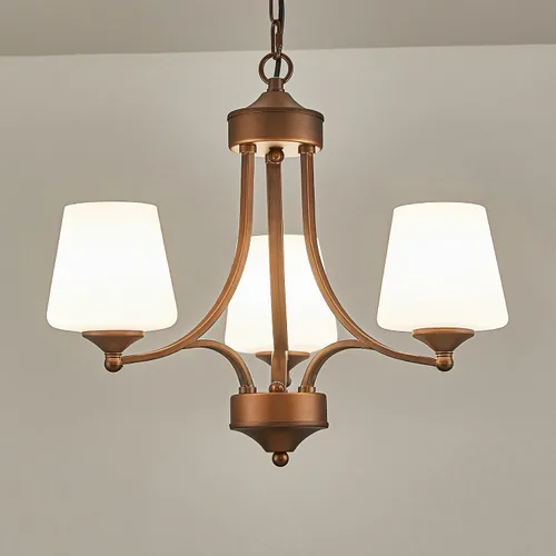 Vista 20 de Lámpara de comedor de níquel cepillado, moderna lámpara plateada con vidrio esmerilado, 3 luces de metal para isla de cocina, lámparas colgantes E26