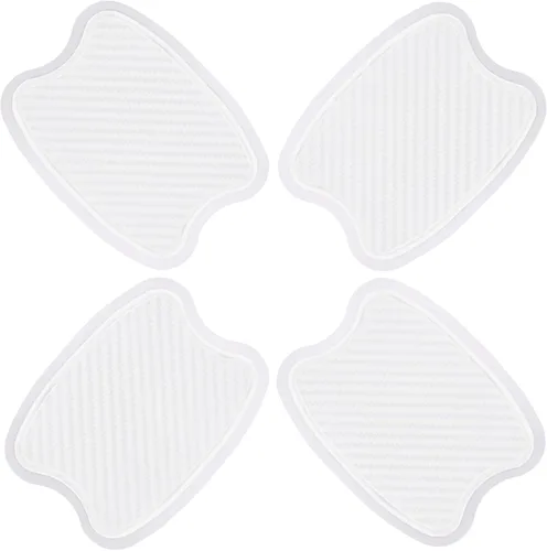 Vista 13 de 4 piezas protectores universales de borde de puerta de automóvil, protector de silicona para parachoques de carrocería de automóvil, moldura