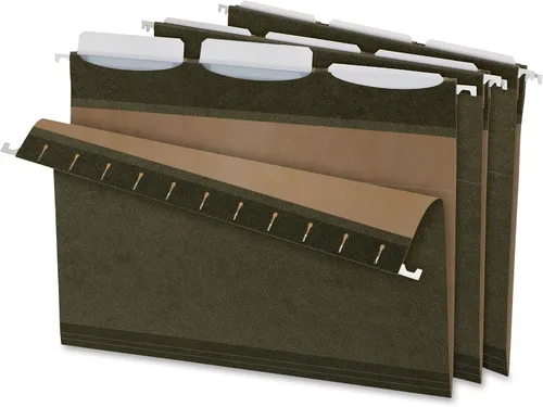 Vista 8 de Pendaflex Ready-Tab Reinforced Hanging File Folders, Letter Size, Standard Green, 3 Tab 25/BX (42620) (Pack of 10)