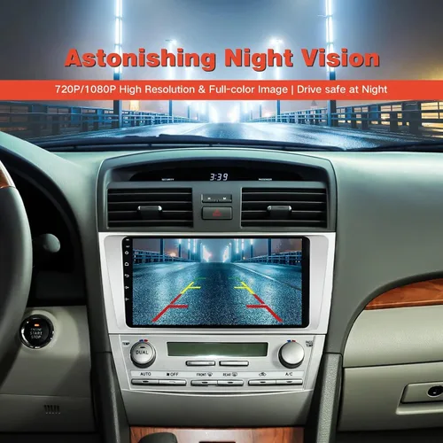 Vista 3 de Cámara de visión trasera AHD 720P/1080P para automóvil, visión nocturna HD, cámara de respaldo de coche gran angular de 170°, cámara inversa