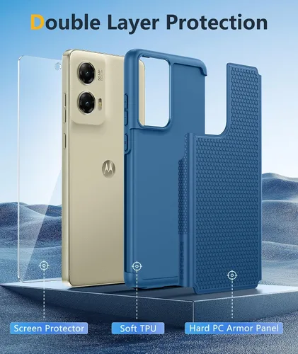 Vista 572 de FNTCASE Funda para iPhone 17 Pro: Fundas delgadas translúcidas de color azul claro compatibles con MagSafe, protección completa de la cámara