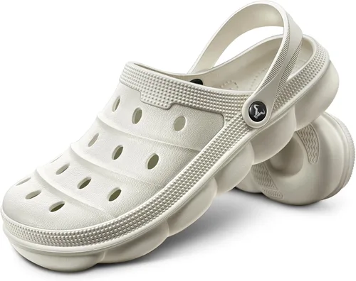 Vista 15 de BULLIANT Zuecos para Hombre, Sandalias de Mules Cómodas para Hombre y Mujer con Plantilla Acolchada y Soporte de Arco - EVA Ligera