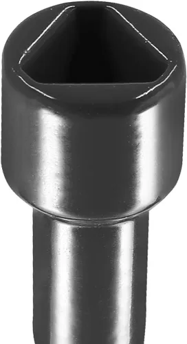 Vista 4 de Jiozermi 3 llaves multifuncionales de 4 vías, color negro Llave de fontanería, llave cuadrada triangular, llave de apertura para caja de medidor