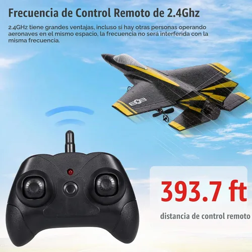 Vista 4 de GoolRC Avión RC FX635, avión RC de 2 canales, avión de control remoto de 2.4 GHz, planeador de espuma listo para volar con giroscopio de 3 ejes