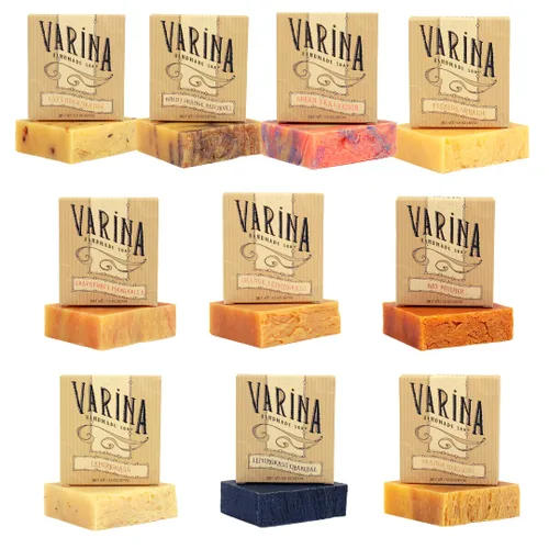 Vista 7 de Varina Jabón en barra de aloe natural 1 variedad – Limpieza suave para pieles sensibles, afrutado – Paquete de 5 – Experimenta una piel sana