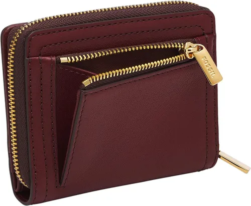 Vista 5 de Fossil Logan - Cartera plegable de piel con bloqueo RFID para mujer