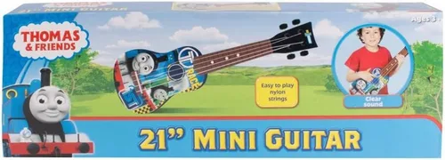 Vista 4 de Sakar Thomas and Friends GT1-01371 - Guitarra de juguete para niños de 21 pulgadas, diseño inspirado, fácil de sostener, trastes finos y cuerda