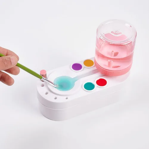 Vista 2 de 2025 Limpiador de Pinceles de Pintura Actualizado Enjuagador de Pinceles Circulación de Agua (Preensamblado), Herramienta Limpiadora de Pinceles