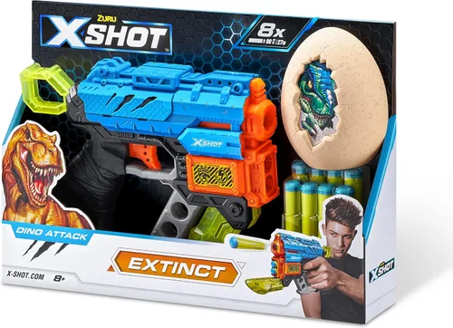 Vista 4 de X-Shot Dino Attack Extinct (1 huevo mediano, 8 dardos)