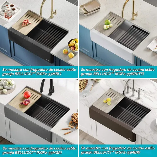 Vista 9 de Kraus Multiusos Escurreplatos Enrollable para Fregadero con Colador y Esterilla en Aqua, KRM-11AQ Aguamarina